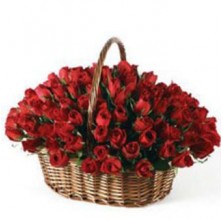 Passion for Red Roses - 36 Stems Basket
